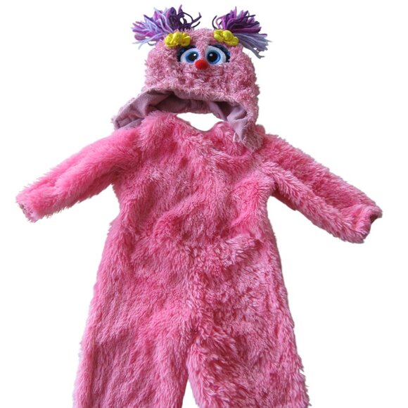 Abby Cadabby Plush Pink Costume with Cap Toddler Size 2T Sesame Street HALLOWEEN - Picture 1 of 5